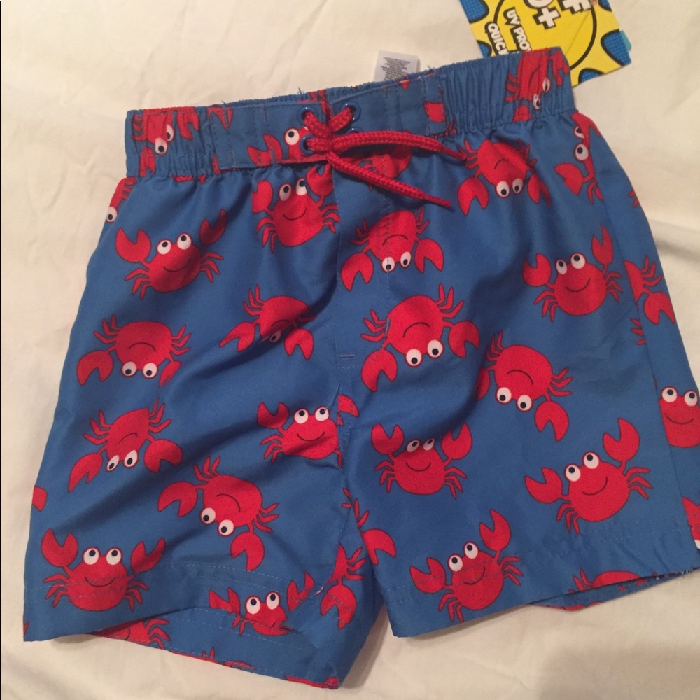 Little me toddler boy swim trunks